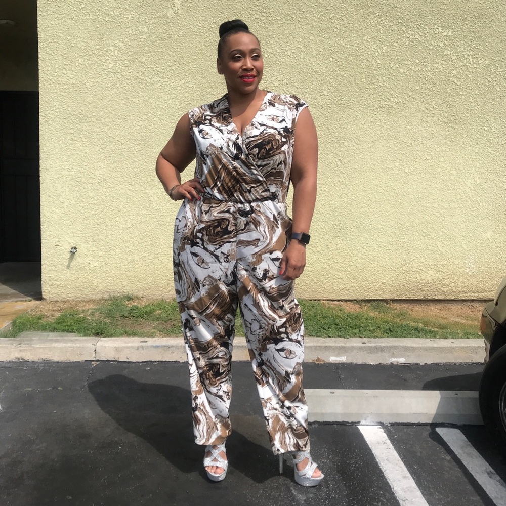 Coffee swirl Jumpsuit